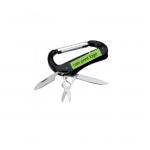 Multifunctional Camping carabinier Aluminum Hiking Snap Hook Carabiner With Scissors, Knife, Filer