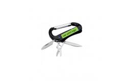 China Multifunctional Camping carabinier Aluminum Hiking Snap Hook Carabiner With Scissors, Knife, Filer supplier