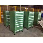 Industrial Tool Chests And Cabinets With 3 - 15 Drawers , Green