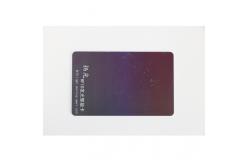 China F08 chip embedded smart card, flash and light Standard Bank Cards supplier