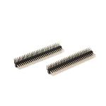 90 Degree 1.27mm Pitch PCB Dip Pin Header Connectors Double Row ROHS for sale
