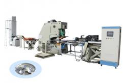 China Vertical Spray Aerosol Can Making Machine For Can Dome Bottom Making supplier