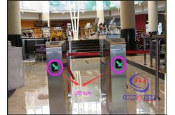 China Biometric Automatic Rotate Tripod Turnstile Gate Half Height For Entrance supplier