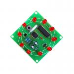 Diameter 50mm Red LED Turntable Lamp For Computer
