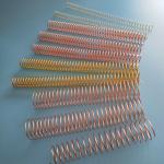 Pitch 4:1 Gold-Plated Coating 2.0MM Thick Spiral Binding Coil, Used For Notebook for sale