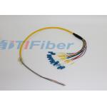 LC UPC APC Bundle optical Fiber Pigtail , Yellow / Orange Single Mode Pigtail for sale