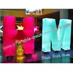 Customized 1.5m Inflatable Lighting Decoration Letter Nylon For Shop for sale