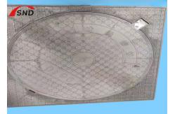China Square Round Hole D400 Manhole Cover With Spring Lock GB/T23858-2009 supplier