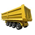4 Axle Tipper Semi Trailer 40CBM 80T Heavy Duty Tipper Semi Trailer for sale