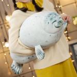 Large Grey Seal Stuffed Animal Dolls Filled With Super Soft Cotton Eco - Friendly for sale
