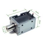 DC24V Open Frame Push Pull Linear Solenoid For Bicycle Rental System for sale