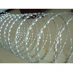Galvanized Steel High Tensile Barbed Wire Bto 22 Spiral Blade 14 Gauge for sale