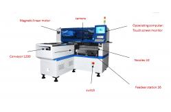China Stable Visual Position 40000CPH 4KW LED SMD Chip Mounter supplier