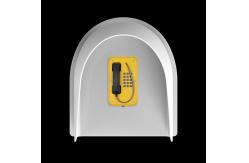 China Durable Rustproof Wall Mounted Telephone Booth For Airport / Chemical Plants supplier