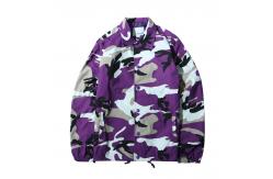 China Custom Made Ma1 Bomber Jacket , Autumn Nylon Camo Coach Jacket Printed supplier