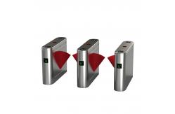 China Entrance Control Flap Barrier Gate Security Single / Double Wing For Metro Station supplier