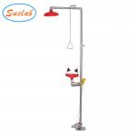 Vertical Portable Lab Emergency Shower , Wall Mounted Eye Shower For Laboratory for sale