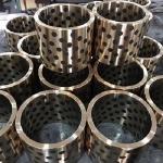 Graphite Plugged Solid Lubricant Bearings High Load Capacity For Port Machinery for sale