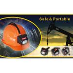 High Power Helmet Industrial Lighting Fixture , Coal Miners Headlamp Max 7000 Lux for sale