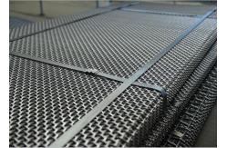 China High Manganese 65mn Vibrating Screen Mesh Woven With Clamp Bending supplier