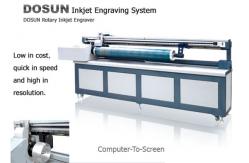 China Textile Industrial Digital Rotary Inkjet Engraver , Computer-to-screen Inkjet Screen Engraving Machine supplier