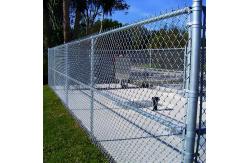 China 8 Guage Galvanized Chain Link Fence  Diamond Fence For Playground supplier