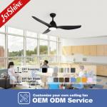 52 Black Design ABS Blades Ceiling Fan With Led Lighting And Remote