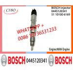 BOSCH 0445120341 Neutral Diesel Fuel Injector Assembly 0445120341 51101006169 For MAN Engine for sale