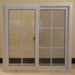Double Sliding Mesh Flush Sash UPVC Windows Clear Tempered Glass for sale