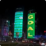 DC24V 50mm RGBW LED Point  Light  Amusement  Hotels Buildings for sale