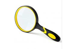 China Customized Large Glass Magnifier , Durable Illuminated Hand Magnifier Easy Operation supplier