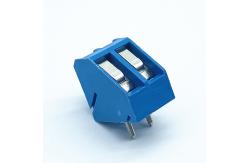 China HQ330-5.0mm Pitch Pluggable Screw Terminal Blue 2P Wire Connector supplier