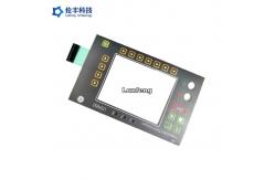 China Embossing Switch Waterproof Membrane Keypad LED Backlight LCD Window supplier