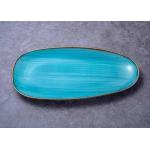 13 Fadeless Technicolor Oval Ceramic Dinner Plate for sale