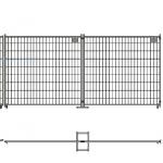 Movable Frame Tube Iron Temporary Fence Panels 1.8m Height Surface Test for sale