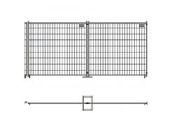 China Movable Frame Tube Iron Temporary Fence Panels 1.8m Height Surface Test supplier
