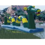 Giant Green Dragon Obstacle Course, Inflatable Water Challenge sports for sale