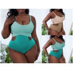 Bikini Plus Womens Bathing Suits Color Matching Conjoined for sale