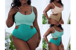 China Bikini Plus Womens Bathing Suits Color Matching Conjoined supplier