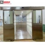 Double sliding door air shower for clean room for sale