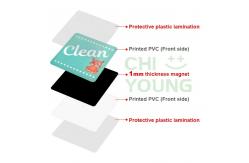 China Square Double Sided Dishwasher Magnet clean dirty Target For Refrigerator supplier