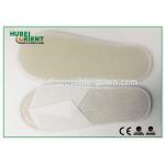 White Non woven disposable spa slippers with Eva Sole , Open Toe Style for sale