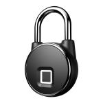 IP56 Waterproof S502 Smart Fingerprint Padlock Black Color for Apartment Security for sale