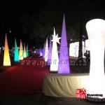 Led Inflatable Lighting , Inflatable Cone Decoration in 2 Meters Height for sale