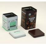 Recyclable Rectangle Coffee Tin Containers Tinplate Cookie Packaging