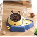 Automatic Cat Dry Food Dispenser ABS Raised Dog Bowls With Microchip for sale