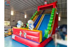 China Commercial The Smurfs Inflatable Dry Slides Inflatable Bouncy Castle For Kids supplier