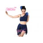 ODM Belly Dancing Clothes Diagonal - Neck Irregular Sequin Top Two Pieces Dancing Dress for sale