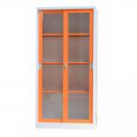 Sliding Glass Doos Cupboard Steel Filing Cabinet With Cyberlock for sale