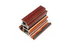 China Thermal Break Bridge Wood Grain Aluminium Door And Window Frames supplier